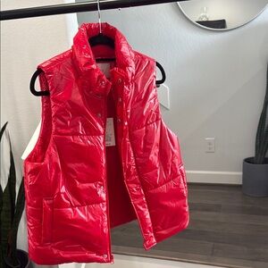 Red Puffer Vest